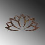 Wallity Rusty Lotus Escultura de Pared